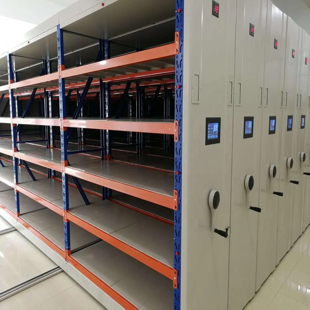 Intelligent Q235B Mobile Shelving System Compactor Cabinet/High Density Bookshelf from Nanjing Victory