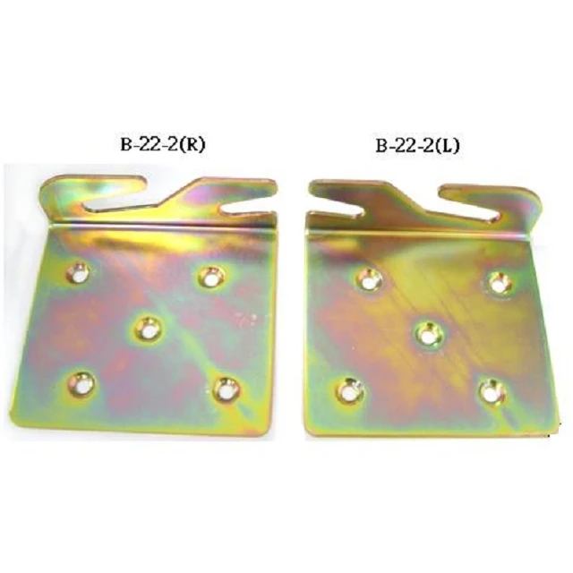 Yellow Zinc Heavy Duty Furniture Metal Bed Connector Bracket