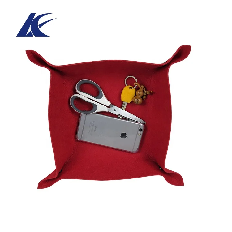 
Custom Color Size Felt Coin Dice Key Mobile Fruit Storage Chocolates Tray 