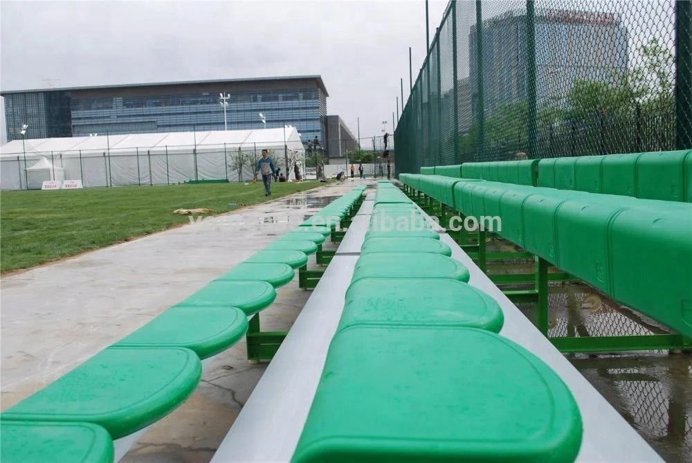 Soccer bleachers seating sit up bench