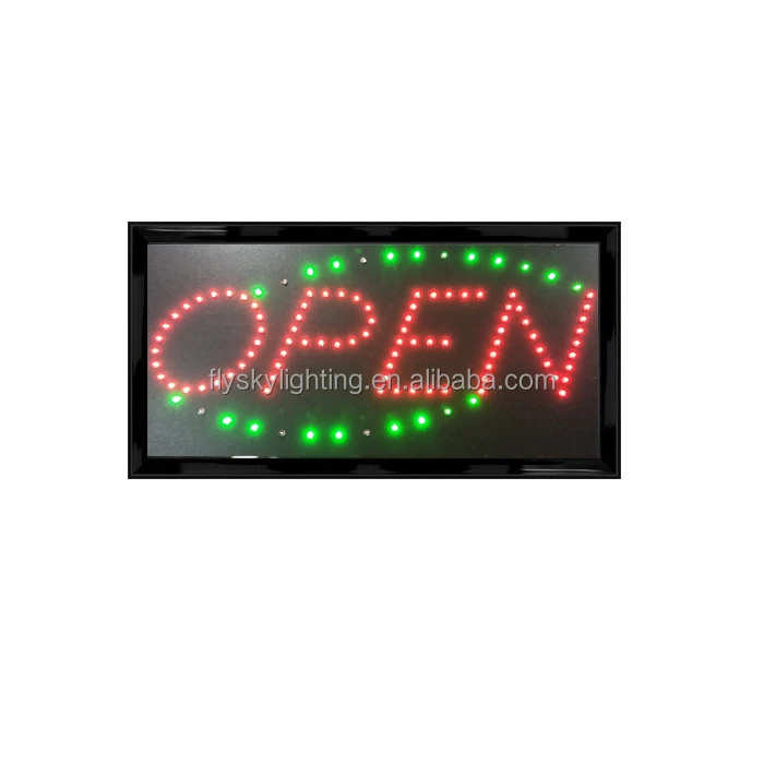 LED OPEN Sign Electric Billboard Bright Advertising Board Flashing Window Display Sign with Motion