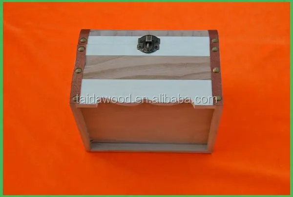 A fine wooden piggy bank