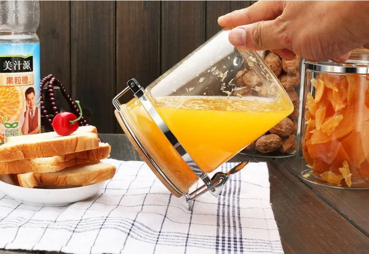 Sealed Food Storage Canisters for Tea, Coffee, Spices, Cookies, Sugar - Glass Jar with Bamboo Lid