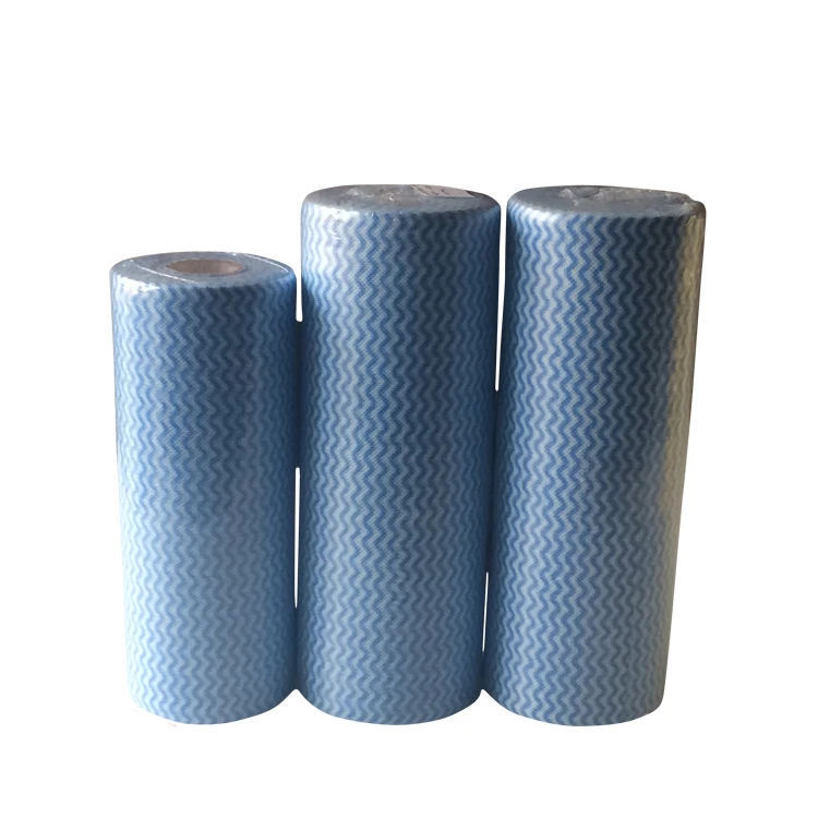 High quality spunlace viscose polyester handy wipes for household cleaning