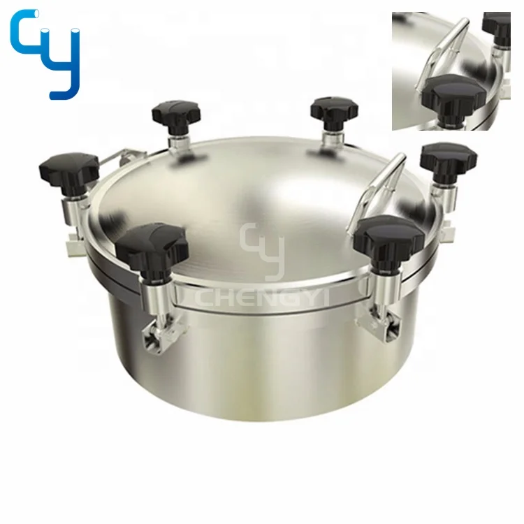 SS304 SS316L stainless steel pressure vessel manway cover