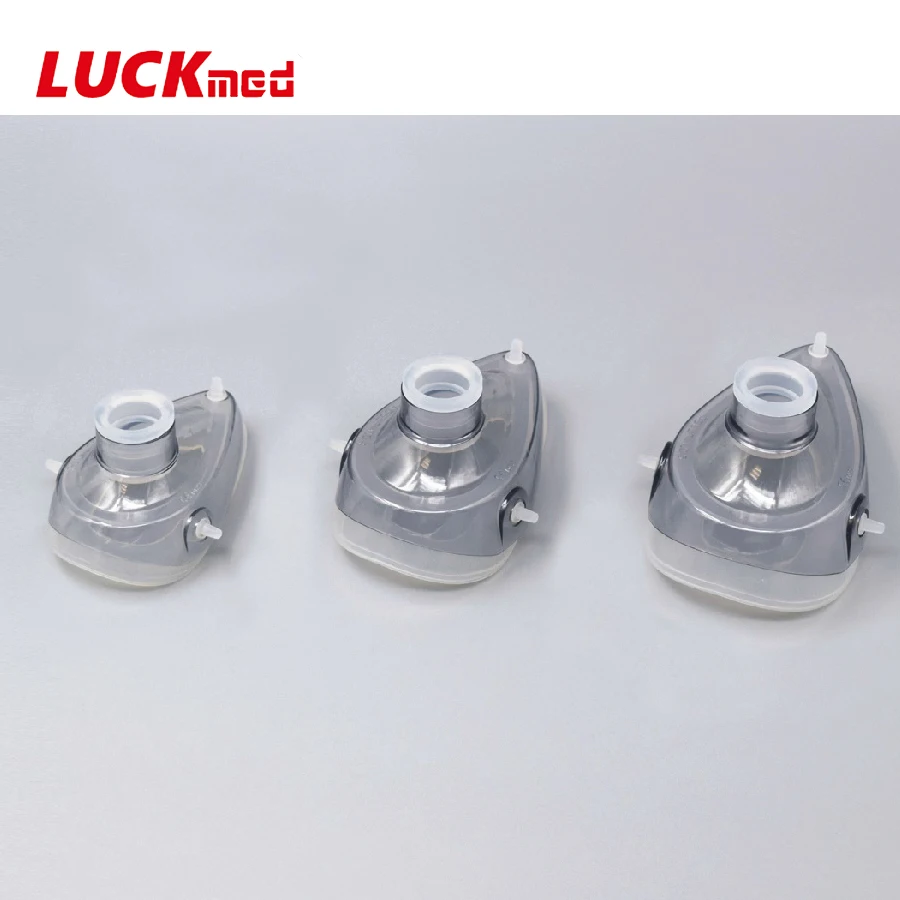 Многоразовая медицинская силиконовая маска для анестезии и реанимации кислородом, один и два круглых куска