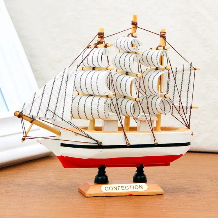 
Home decor sailing boat wooden ship model for decoration 