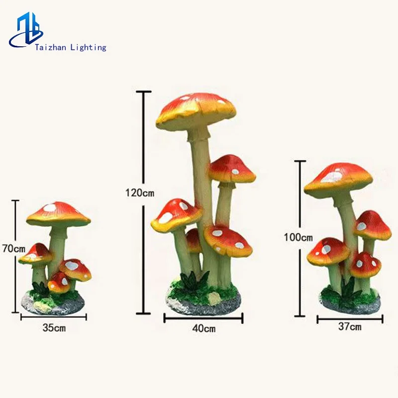 Hot sale 3D mushroom garden light Theme park decorative lamps  Outdoor landscape lighting