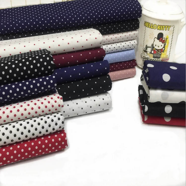 High-end simple dot printing 100 cotton poplin fabric