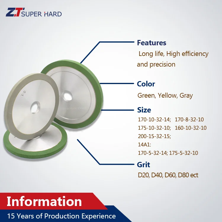 Large supply 170mm Vitrified bond diamond bruting wheel/scaives for natural diamond in India Market