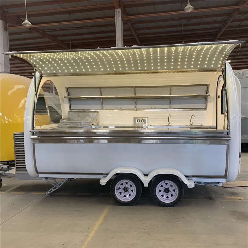 Mobile coffee cart hot dog cart grill food van for sale