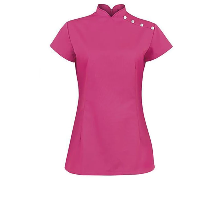 100% cotton green color work salon uniforms