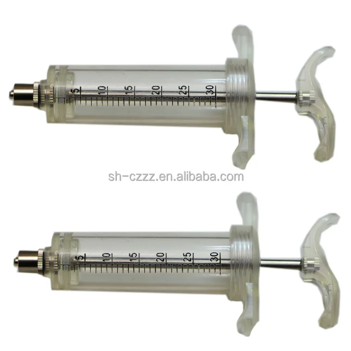 30ml PC Plastic not can adjust Veterinary Syringe,Plastic Injection Syringe for Animal