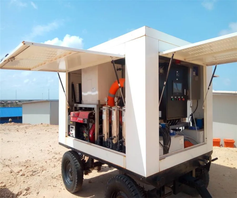 Containerized Mobile Water Purification System for Drinking