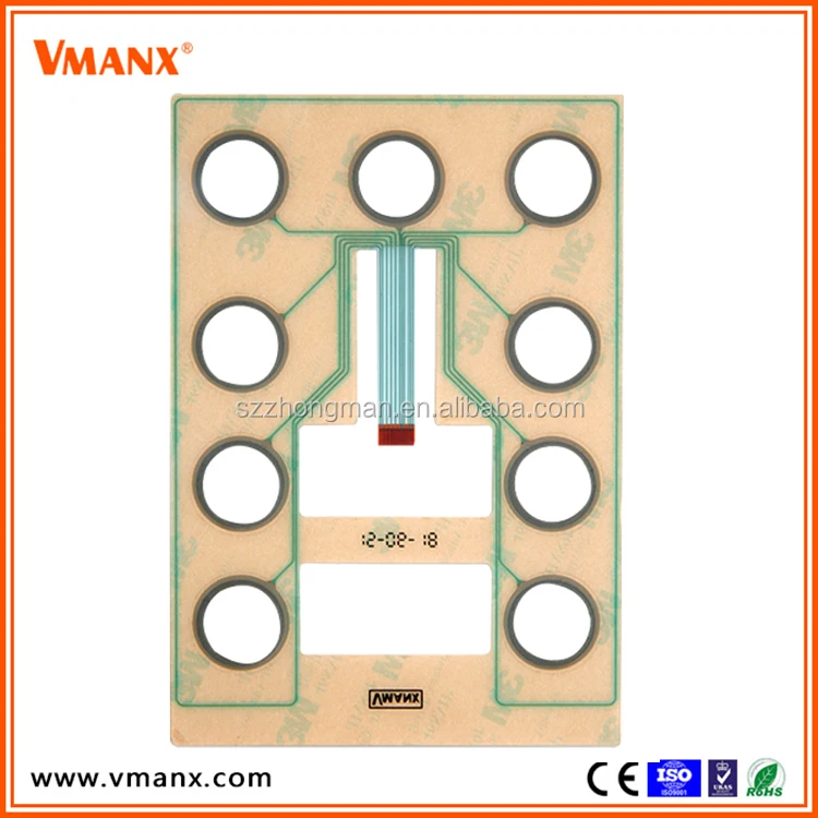 Vmanx Embossed Customized Smart Panel Wall Touch membrane Switch
