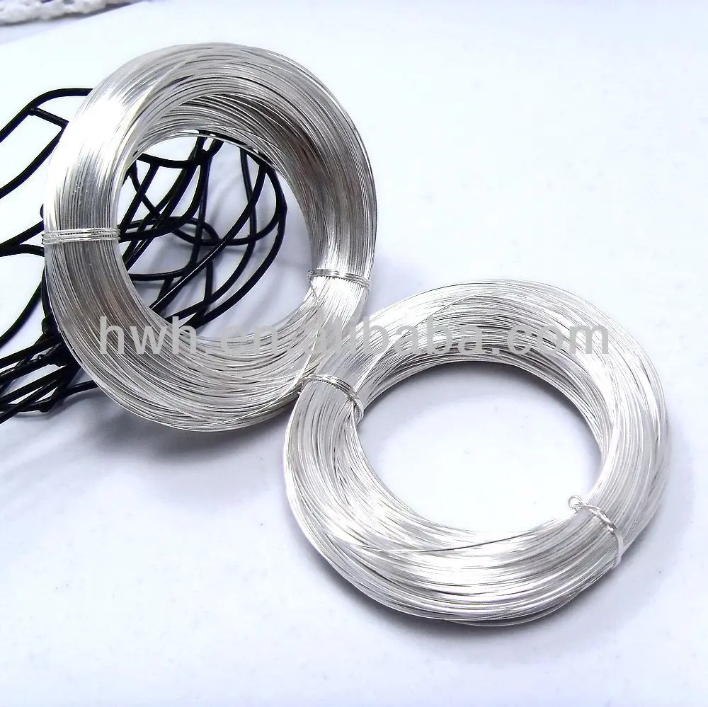 
Серебряная проволока 925 много размеров 0,3 мм ~ 2,5 мм Мягкие/Твердые DIY ювелирные изделия 