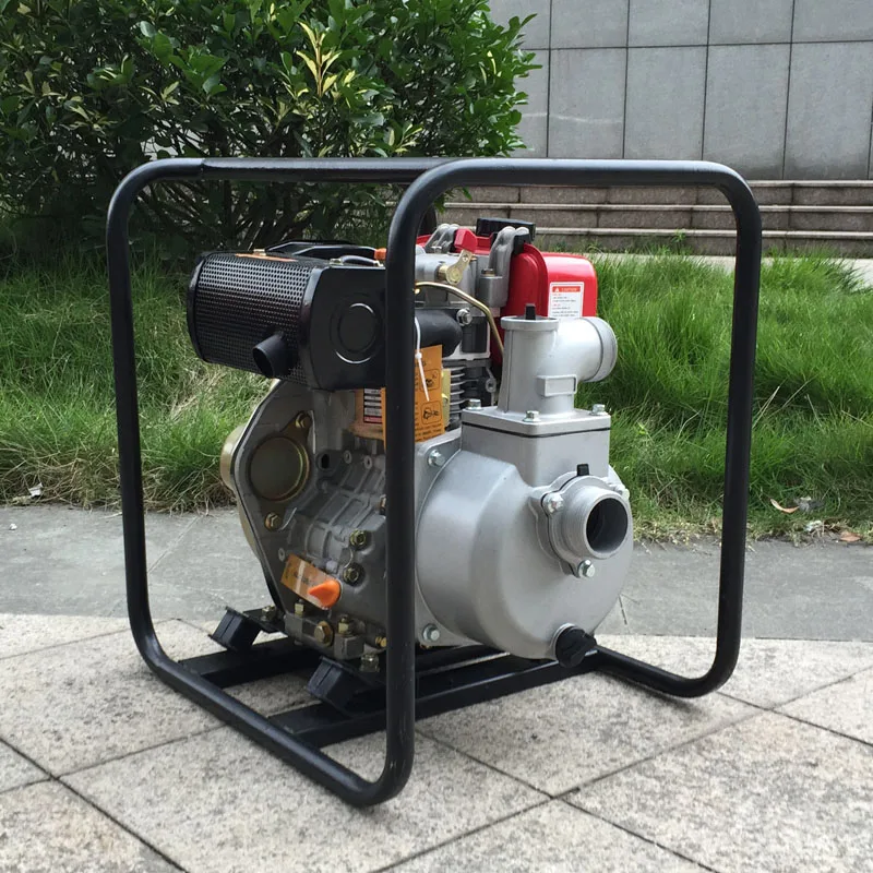 BISON(CHINA) High Pressure Diesel Engine Water Pump Set, Big Displacement Portable Diesel Water Pump, 4 Inch Diesel Water Pump