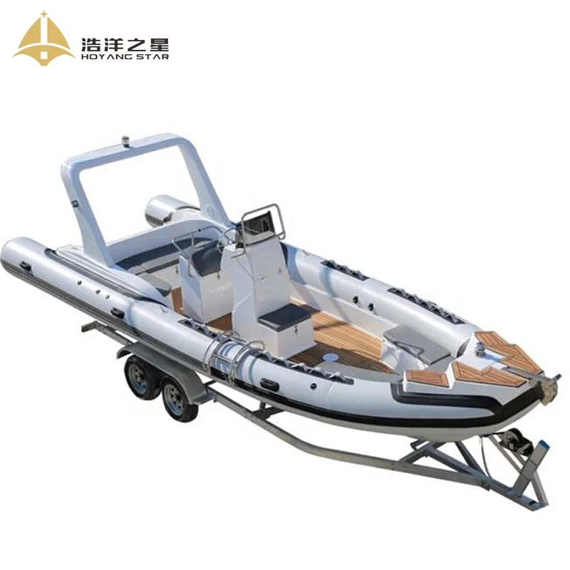 CE Certificate  Patrol 7.6M Hypalon Rigid RIB Inflatable Boats For Sale