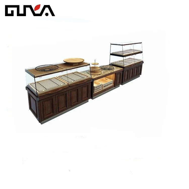 Customized glass bakery showcase designs display cabinet