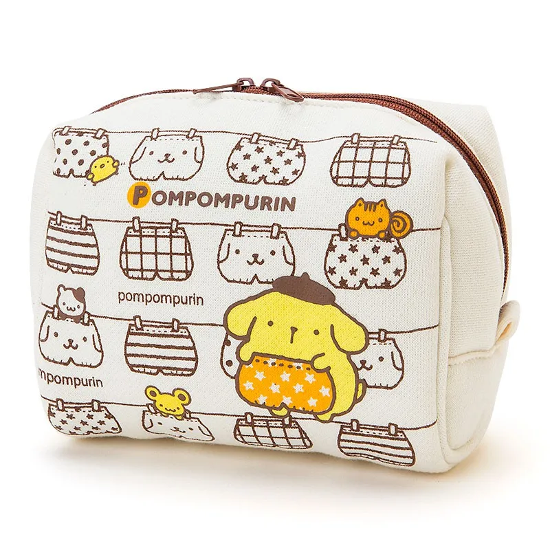 2021 Wholesale Blank Plain Cotton Canvas Cosmetic Bag Customized Travel Cotton Canvas Makeup Bag For Women