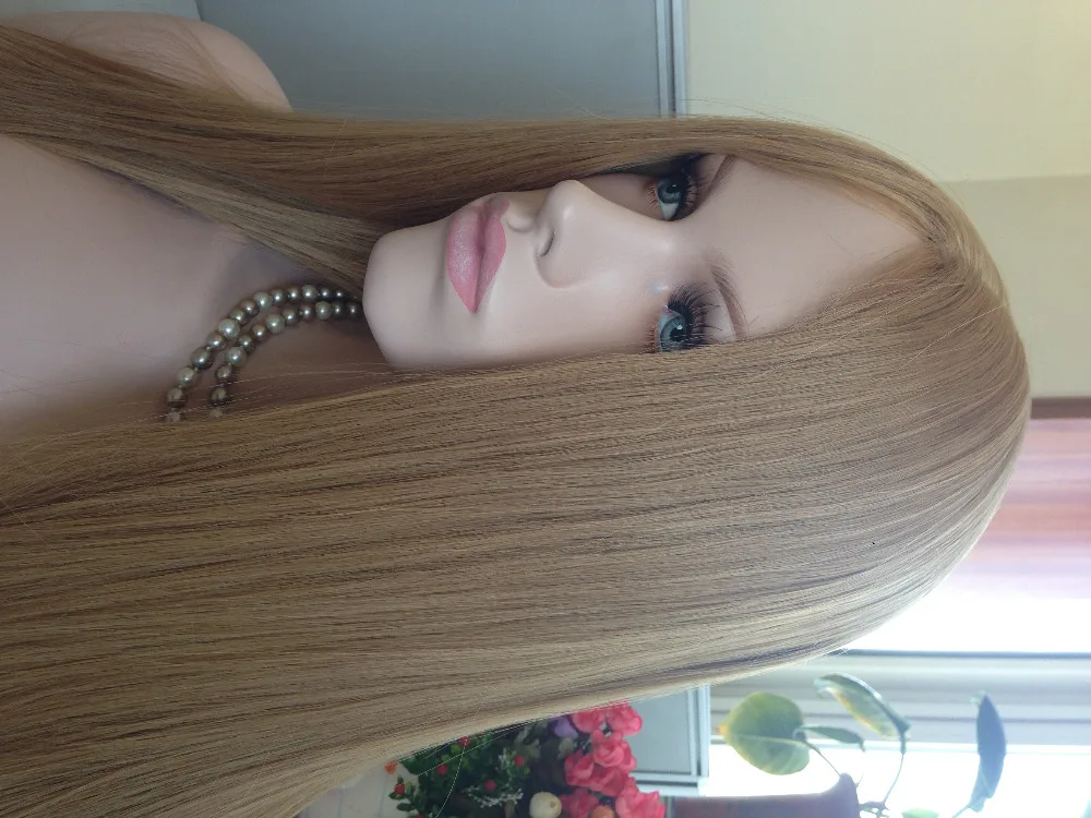 jewish wig 100% human virgin hair in stock all hair same length with big layers silk top 4x4inch #14R light brow fast delivery