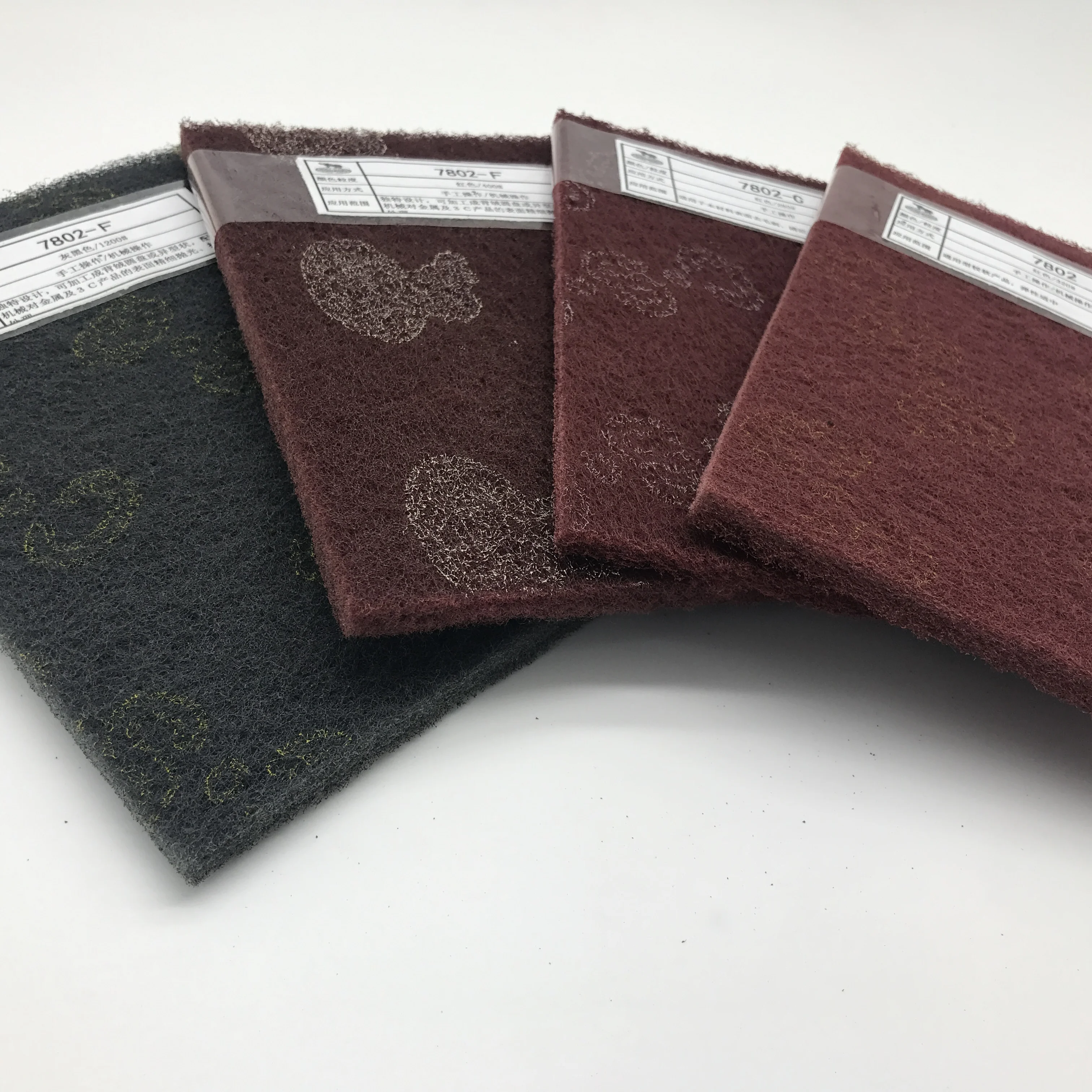 Well matched Non Woven Abrasive Scouring Pad for wire drawing of no-metal