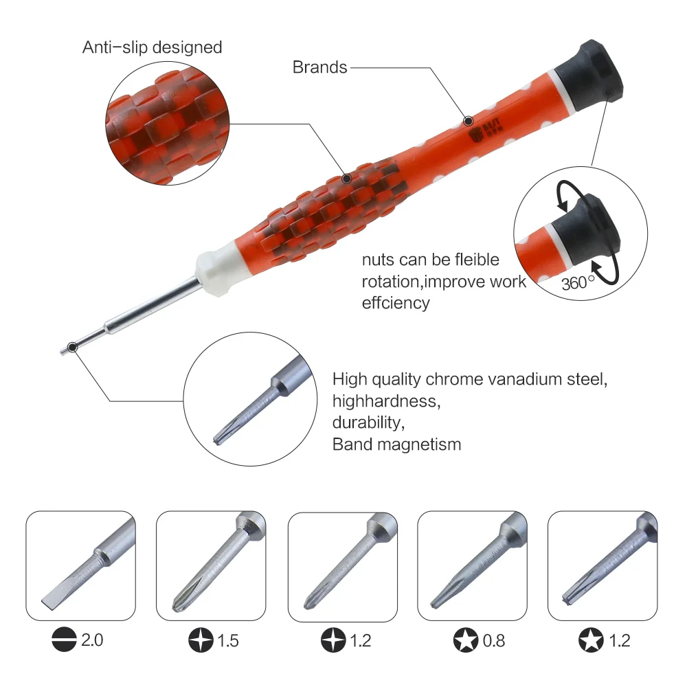 Набор отверток 10 в 1 BEST-8926 для ремонта iPhone 8 7 MacBook Air Pro