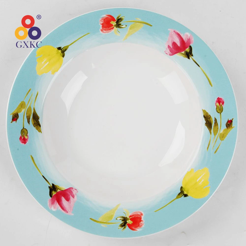 Новая керамическая фарфоровая боковая тарелка 8 дюймов с цветочными мотивами