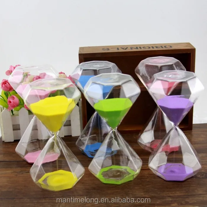 Diamond Hourglass Timer 15 Minutes Hourglass/Creative Hourglass Art clock