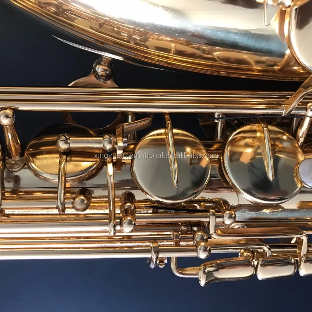 cheap price good quality gold lacquer tenor saxophone from China factory