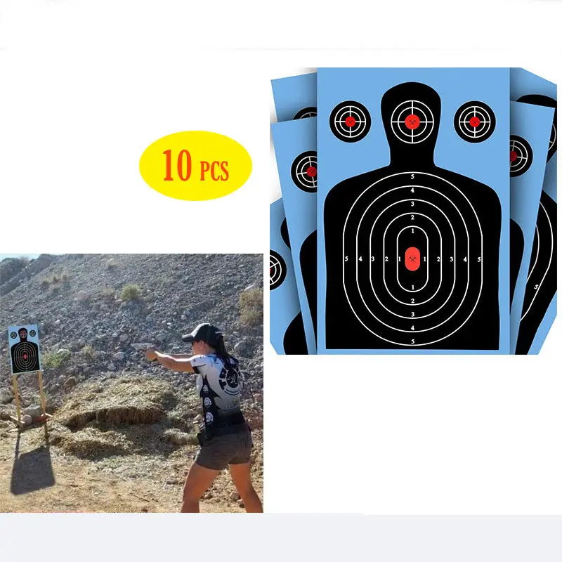 Amason Hot Sale Splatter Shooting Targets Paper Gun Pistol Rifle Sniper rifle chest round paper