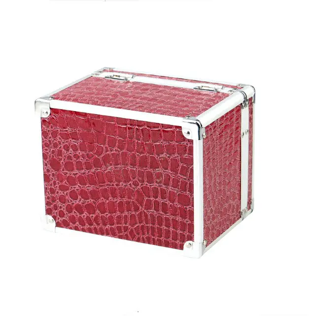 Customized Aluminum Beautiful Mirror Lady Cosmetic Case /Box