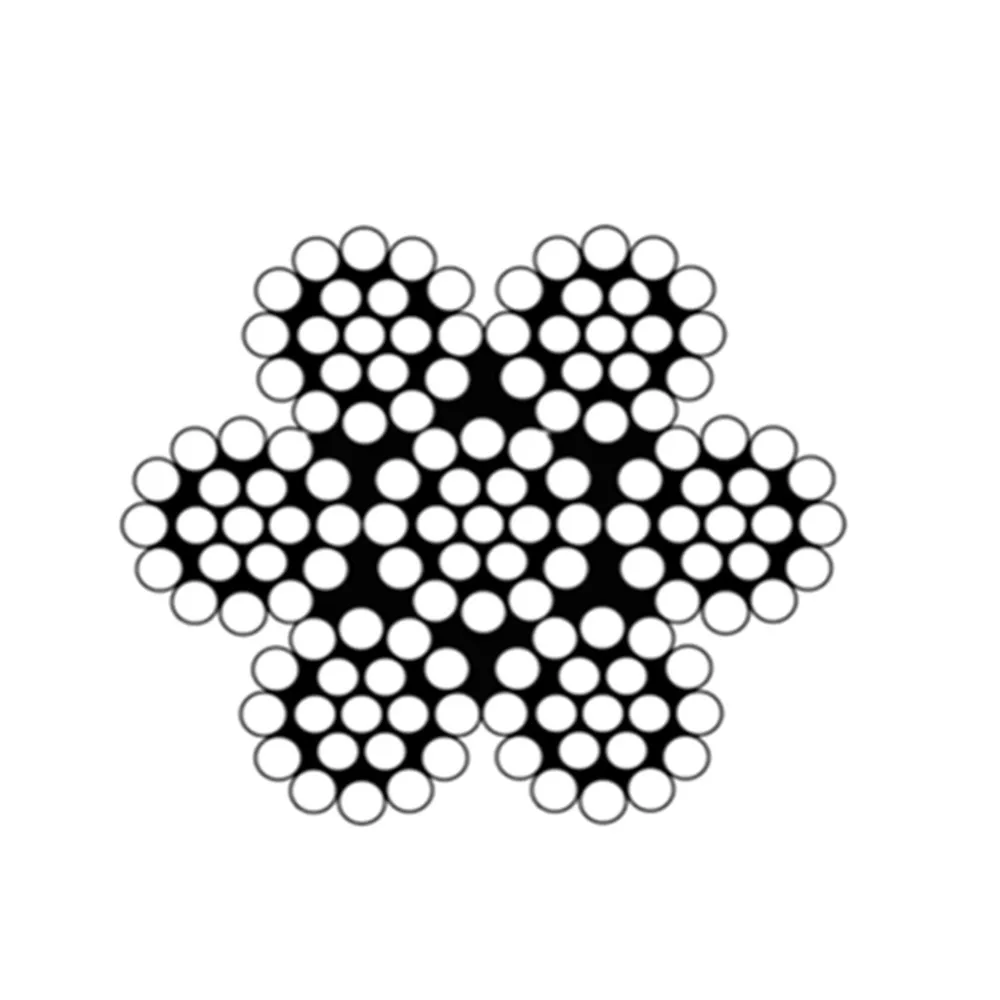 7x19 Cableway hot dipped galvanized steel wire cable 10-20mm