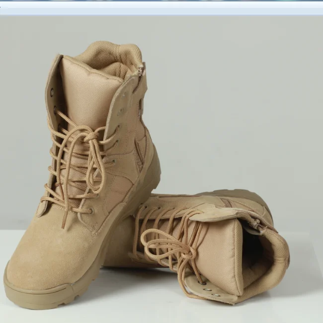 Army military boot manufacturer supply high ankle desert Combat army military boot