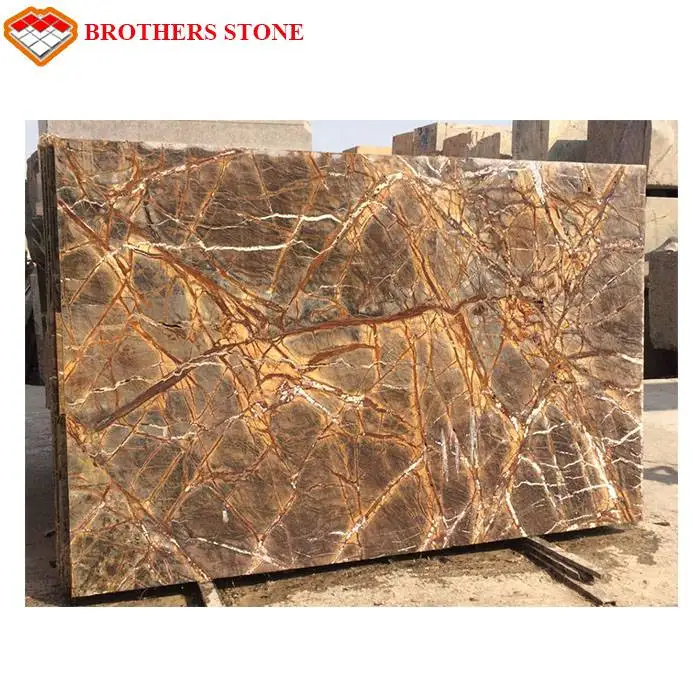 
rain forest brown marble,brown marble,rainforest brown marble slab 