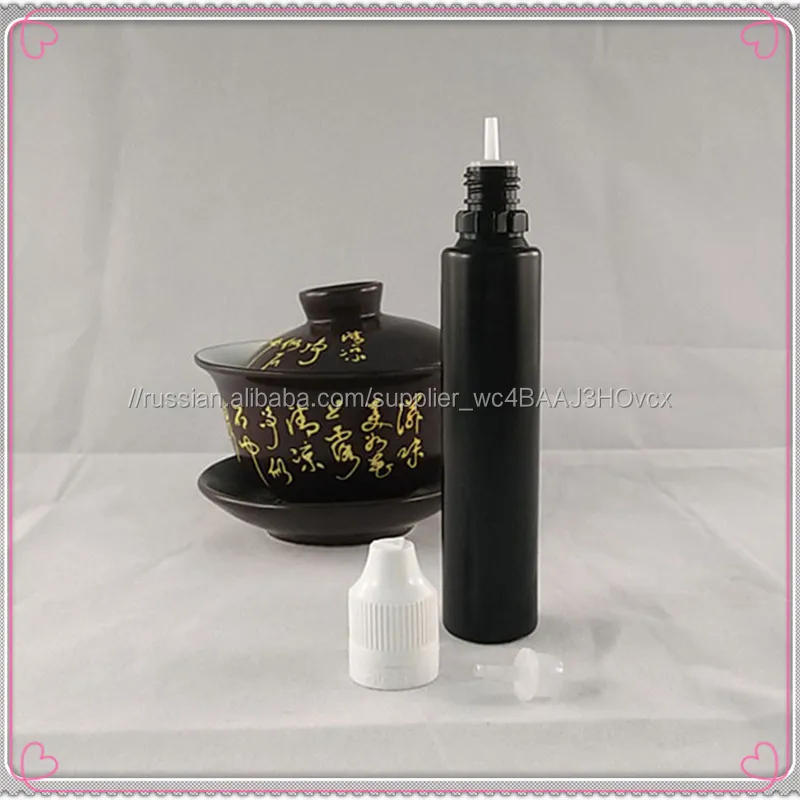 Единорог 30 мл черный пластиковый бутыль для vape электронной жидкости нефти