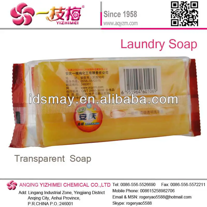 Высококачественное прозрачное мыло для стирки, изготовленное IDSMAY с 1958 года