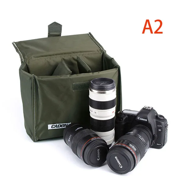 Insert Camera Bags A2 Army Green Storage Hard Bag For Digital Video Camera