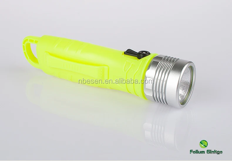 3W waterproof IP68 diving flashlight led