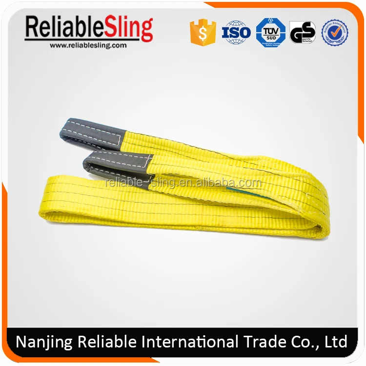 Polyester Heavy Duty Hoist Crane Lifting Belt with Loop Ends