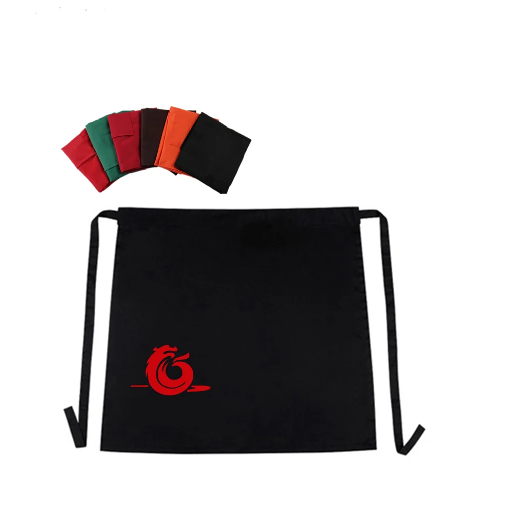 Work waist apron where to buy with pockets waitress embroidered