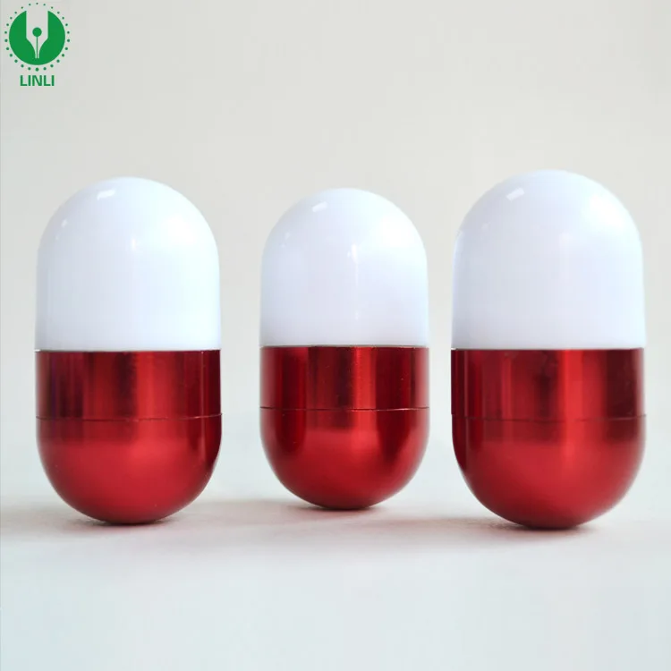 Pill Shape Mini Led Tumbler Light, Wobble LED Light, Capsule Flashlight