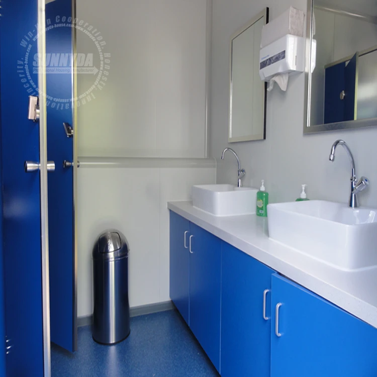 Customized prefab building bathroom trailer portable restroom trailer toilet for sale