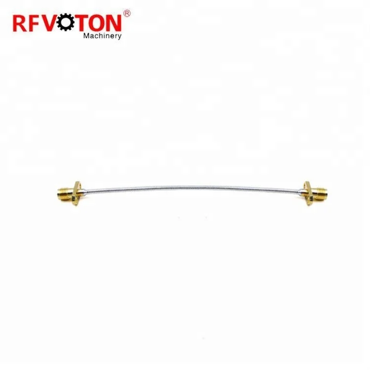 Коммуникационные приложения rf кабель с разъемами для sma женский с двумя отверстиями фланца к sma женский два отверстия фланец для 086