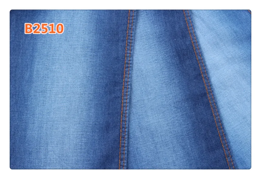 100% cotton 5 oz light weight indigo blue denim jeans fabric for shirts