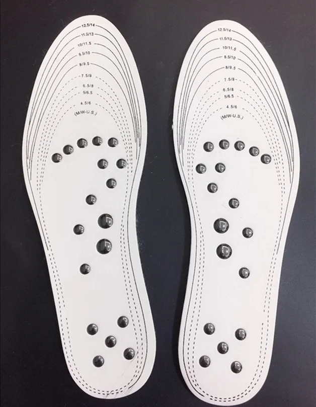 Foot Pain Relief  Massage Insoles Can Be Cut Adjustable Magnetic Healthcare Insoles