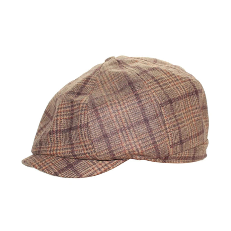 Уличная фабричная Женская однотонная шапочка без рисунка