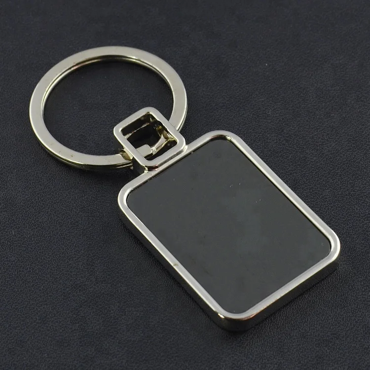 
Cheap Promotional Giveaway Customized Logo Key Ring, Square Shape Acrylic KeyChains Key Ring 