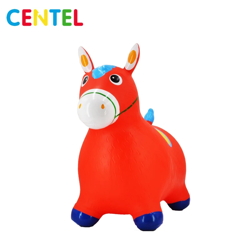
Eco-friendly PVC inflatable jumping horse animal toy 