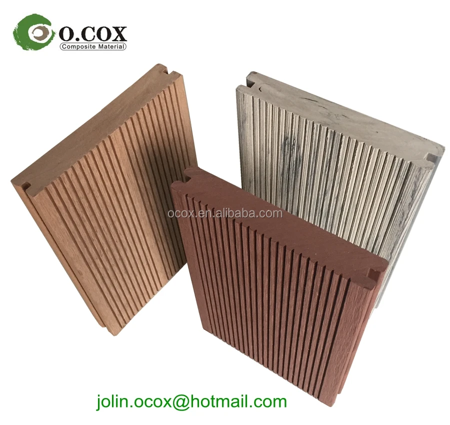 Narrow grooves Outdoor WPC floor wood plastic composite decking